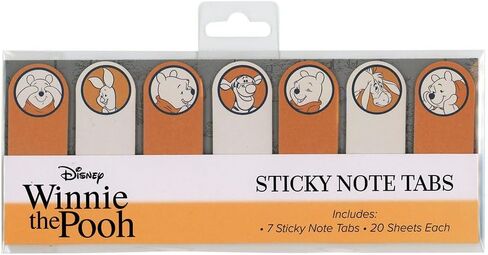Winnie The Pooh Sticky Note Set - Bundle with 140 Winnie The Pooh Character Icon Sticky Notes for School, Office, Desk, Annotating, and More Plus Stickers and More | Pooh Desk Accessories in Kuwait