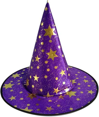 Halloween Witch Hat for Kids Star Wizard Hat Cosplay Costume Decoration Halloween Party Supplies in Saudi Arabia