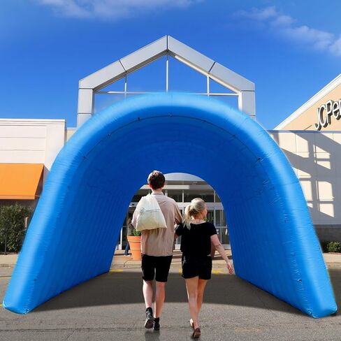Inflatable Tunnel Sports Tunnel Entrance with Internal Blower Inflatable Tunnel Tent for Business Advertising Event Exhibition Promotion,Street,Shop,Supermarket,School(16x10x10ft) in Saudi Arabia