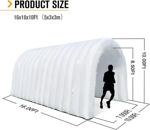 Inflatable Tunnel Sports Tunnel Entrance with Internal Blower Inflatable Tunnel Tent for Business Advertising Event Exhibition Promotion,Street,Shop,Supermarket,School(16x10x10ft) in Saudi Arabia