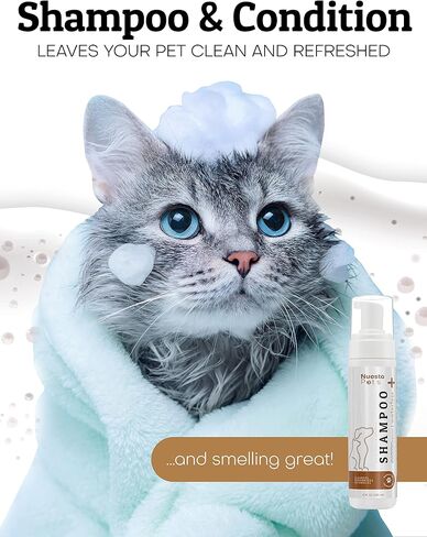 Pets Waterless No-Rinse Pet Shampoo | Soothing Hypoallergenic Gentle | time-Saving Stress-Free foaming Cleanser (3 8 fl oz Bottles Unscented) in Saudi Arabia