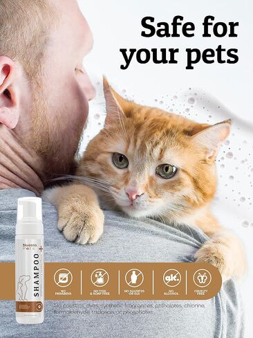 Pets Waterless No-Rinse Pet Shampoo | Soothing Hypoallergenic Gentle | time-Saving Stress-Free foaming Cleanser (3 8 fl oz Bottles Unscented) in Saudi Arabia