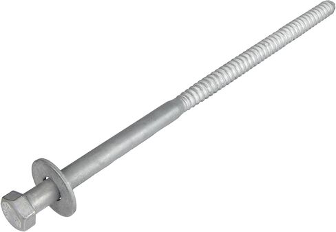 طقم براغي متخلفة 1/2 × 8 (25 حزمة)، 25 براغي و25 حلقة، مجلفنة بالغمس الساخن، تلبي الدرجة الصناعية/التجارية ASME B18.2.1 بواسطة Makers Bolt in Kuwait