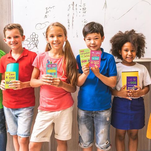Faccito Bible Verse Notebook Christian Inspirational Mini Notepads Scripture Small Notebook Religious Motivational Small Pocket Notepads Christian Gifts for Kids School Office (Colorful,24 Pcs) in Saudi Arabia
