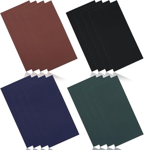 12 PCS Repair Patches Nylon Self-Adhesive Patches Waterproof Patches for Clothing Down Jacket Tent Clothes Bag 7.9 * 3.9 Inch (Black,Green,Blue,Brown) in Saudi Arabia