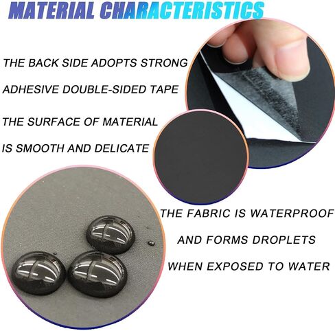 12 PCS Repair Patches Nylon Self-Adhesive Patches Waterproof Patches for Clothing Down Jacket Tent Clothes Bag 7.9 * 3.9 Inch (Black,Green,Blue,Brown) in Saudi Arabia