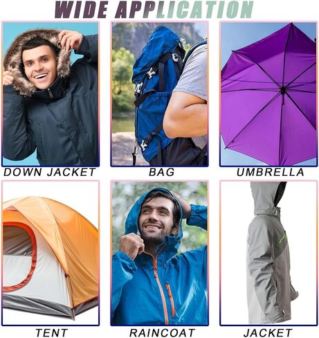 12 PCS Repair Patches Nylon Self-Adhesive Patches Waterproof Patches for Clothing Down Jacket Tent Clothes Bag 7.9 * 3.9 Inch (Black,Green,Blue,Brown) in Saudi Arabia