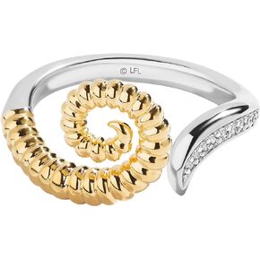 Jewelili Star Wars™ Fine Jewelry Bantha™ Women's Ring Diamond Accent, Sterling Silver and 10K Yellow Gold
