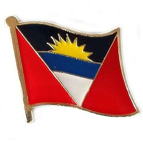 Antigua and Barbuda Flag International Travel Small Pins Enamel Made Metal Souvenir for Hat Clothes Backpack