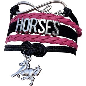 Horse Gifts for Girls Women Bracelet, Dainty Horse Jewelry Horse Gifts for Girls Teens Horse Lovers, Equestrian Jewelry, Pony Charm