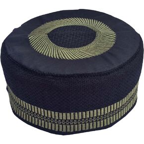 Kufi Men's Unisex Skull Cap Women's Designer Solid Hat with Hand Embroidery Kufi Caps Knitted Beanie Summer Headwear