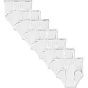 Hanes Men's 7-Pack ComfortSoft Briefs (2XL (Waist (44-46")), White)