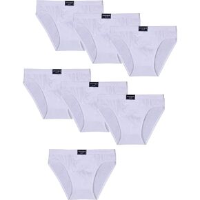 Men's Underwear Cotton Breathable Briefs No Fly Covered Waistband Soft Comfy Underpants 7 Pack