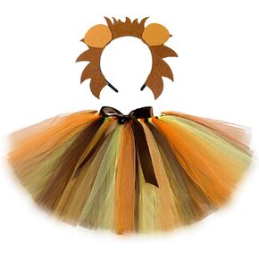 Animal Costumes for Girls Halloween Reindeer Tiger Lion Leopard Tutu Skirt Jungle Safari Birthday Party Dress Up