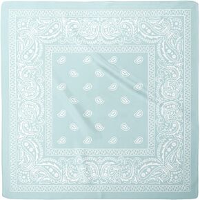 BrellaWest Large Satin Silk Like Hair Wrapping Scarves Night Sleeping Head Scarf/Pastel Bandana Print (35in x 35in)