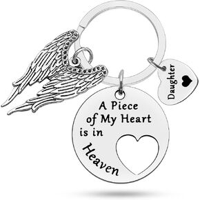 Heigebi Memorial Keychain for Loss of Loved Remembrance Gifts Sympathy Keyring In Memory Grieving Bereavement Condolence in Kuwait