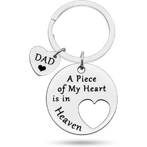 Heigebi Memorial Keychain for Loss of Loved Remembrance Gifts Sympathy Keyring In Memory Grieving Bereavement Condolence