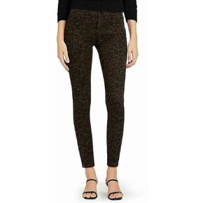 Joe's Womens Brown Pocketed Animal Print Skinny Jeans Size 25