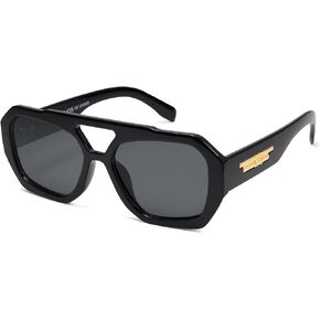 SOJOS Trendy Aviator Sunglasses for Womens Mens Polarized,Hexagonal Square Double Bridge Designer Inspired Sun Glasses SJ2288