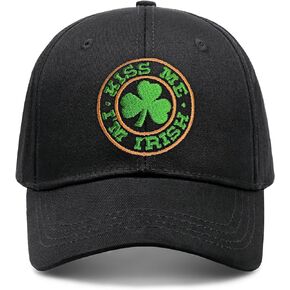St Patricks Day Trucker Hat for Men, St Patricks Day Adjustable Washable Green Shamrock Baseball Cap