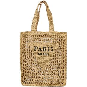 Woven Bag Crochet Woven Handbag Straw Beach Bag Straw Mesh Tote Bag for Women Woven Beach Bag Crochet Tote Bag in Saudi Arabia