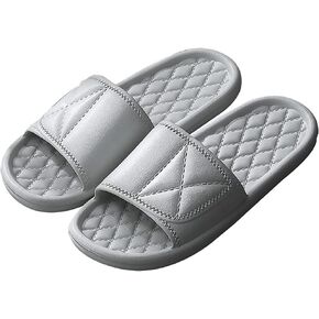 Kirozanny Unisex couple style bathroom indoor home slippers non slip soft comfortable simple slippers