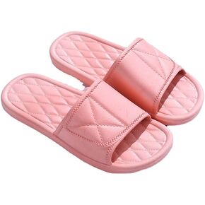 Kirozanny Unisex couple style bathroom indoor home slippers non slip soft comfortable simple slippers
