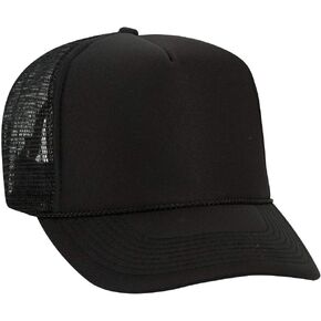 قبعة Otto Wholesale Cap 39-165 شبكية خلفية (24 قبعة) - مقاس واحد قابل للتعديل يناسب معظم الأشخاص، باللون الأسود