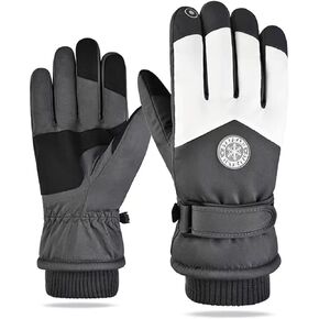 CLAPE Ski Gloves Touchscreen Winter Gloves for Men Women Waterproof & Windproof Snowboard Snow Warm Winter Gloves Outdoor Snowmobile Gloves Anti-Slip Thermal Glove