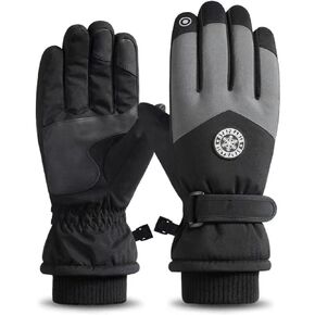 CLAPE Ski Gloves Touchscreen Winter Gloves for Men Women Waterproof & Windproof Snowboard Snow Warm Winter Gloves Outdoor Snowmobile Gloves Anti-Slip Thermal Glove