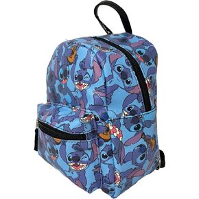 Disney Stitch All Over print 10" Mini Deluxe Backpack with 1 Front pocket- LSCME1WN in Saudi Arabia