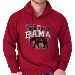 Brisco Brands Let The Good Times Roll Cool Alabama Hoodie Sweatshirt Women Men