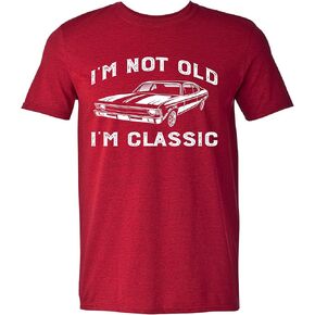 تي شيرت I'm Not Old I'm Classic مضحك برسومات السيارات للرجال والنساء بأكمام قصيرة in Kuwait