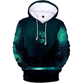 CHLOBLOM Rainbow Hoodie 3D Printed Hooded Pullover Sweatshirt Cosplay Costume