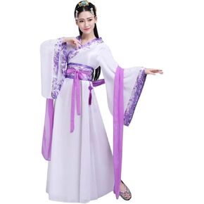 Women's Chinese Fairy Costume Wide Sleeve Hanfu Ruqun Dress Dance Performance Wear