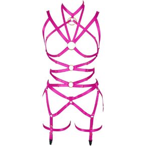 المرأة الجسم تسخير الصدرية مطاطا بدون كعب قفص الصدرية قابل للتعديل الجوف خارج مجموعة Strappy وحزام الرباط حجم كبير in Kuwait
