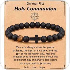 To Mens Boys Gifts Cross Bracelet To My Dad Cross Gifts for Men To My Son Bracelet Handmade Cross Beads Bracelet Adjustable Bead Bracelet Cross Christian Gifts for Men