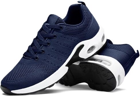 حذاء جري للرجال من يونيبون، حذاء رياضي كاجوال للمشي بتصميم شبكي قابل للتعديل وجيد التهوية in Kuwait