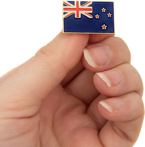 New Zealand Country Rectangle Flag Lapel Pin Enamel Made of Metal Memorvenir Hat Men Patriotic NZ (Rectangle Pin) in Saudi Arabia