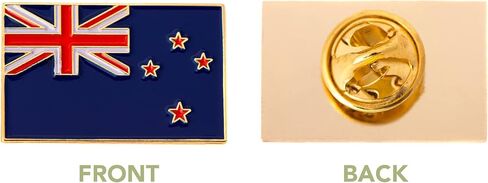 New Zealand Country Rectangle Flag Lapel Pin Enamel Made of Metal Memorvenir Hat Men Patriotic NZ (Rectangle Pin) in Saudi Arabia
