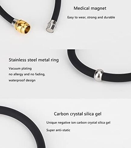 سوار السيليكون BCletty، سوار ثابت، منتجات عصرية مضادة للكهرباء الساكنة، تيتانيوم السيليكون، الجرمانيوم المغناطيسي، للجنسين in Kuwait
