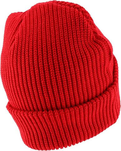 Oversized XXL Grey American Flag Embroidered Ribbed Beanie Cap in Saudi Arabia