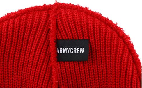 Oversized XXL Grey American Flag Embroidered Ribbed Beanie Cap in Saudi Arabia