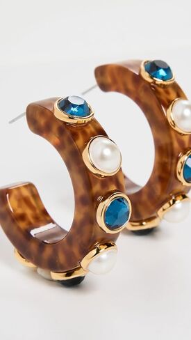Lele Sadoughi Women's Wanderer Hoop Earrings in Saudi Arabia