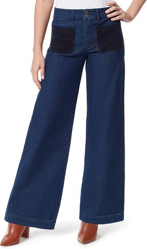 Christian Siriano x Gloria Vanderbilt Collab Women's Wide Leg Patch Pocket Jean in Saudi Arabia