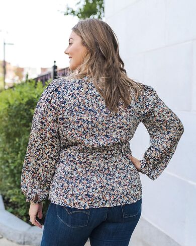 The Drop Women's Floral Print Wrap Top by @caralynmirand in Saudi Arabia