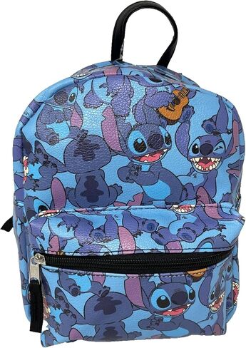 Disney Stitch All Over print 10" Mini Deluxe Backpack with 1 Front pocket- LSCME1WN in Saudi Arabia