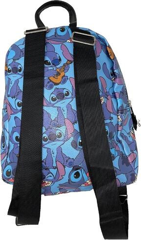 Disney Stitch All Over print 10" Mini Deluxe Backpack with 1 Front pocket- LSCME1WN in Saudi Arabia