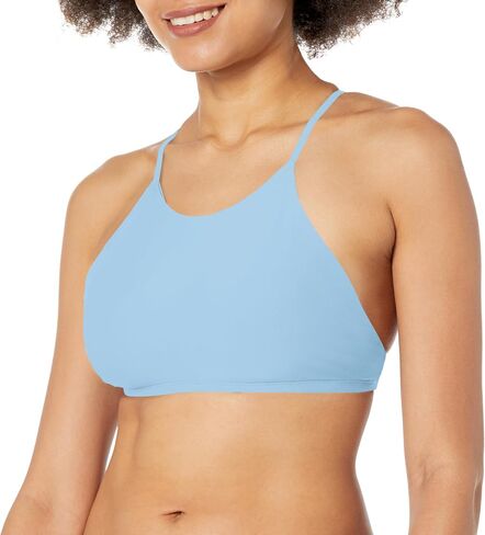 Women's Standard Smoothies Alesha Solid High Neck Bikini Top Swimsuit with Adjustable 2-Way Back Detail in Saudi Arabia