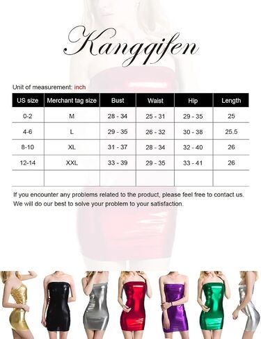 Kangqifen Women Sexy Shiny Metallic Strapless Tube Top Mini Bodycon Club Dress in Saudi Arabia